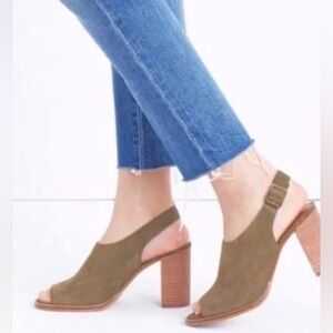 Madewell Cary Suede Slingback Sz 10.